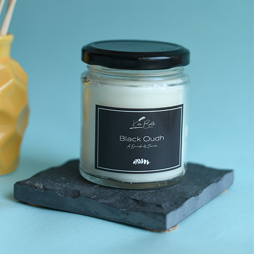 Black Oudh Scented Candles Buy Online